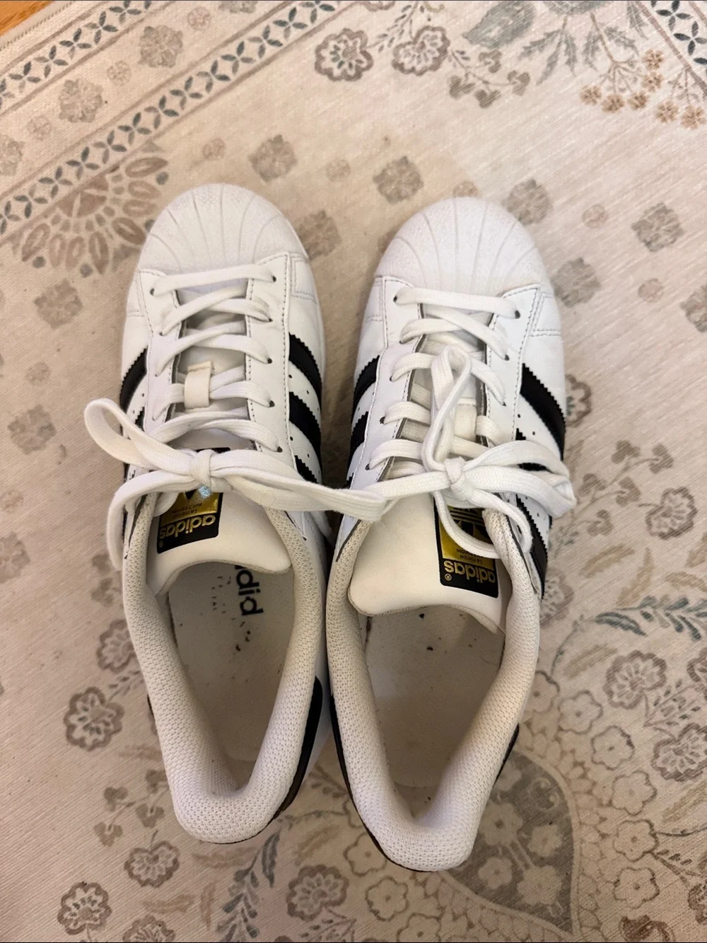 Adidas Superstar Sneakers in White and Black